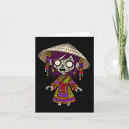 Gefaltete Mitteilungskarte