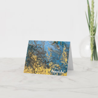 Gefaltete Mitteilungskarte