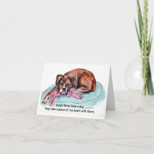 Gefaltete Mitteilungskarte