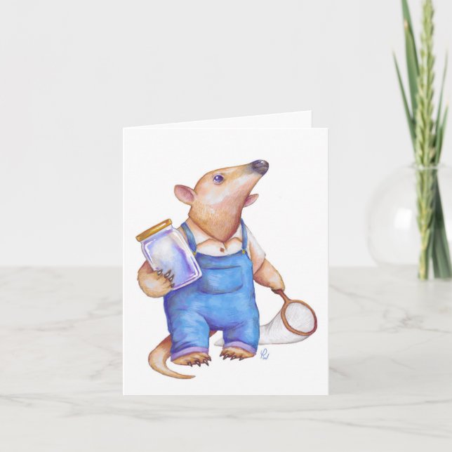 Gefaltete Mitteilungskarte (Vorderseite)