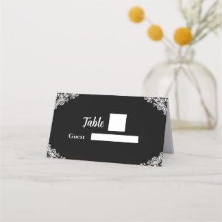 Gefaltete Platzkarte