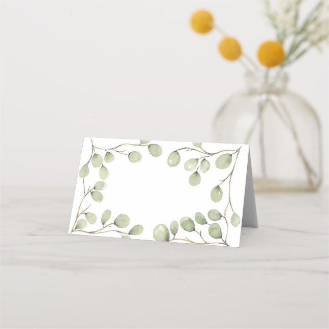 Gefaltete Platzkarte (Vorderseite)