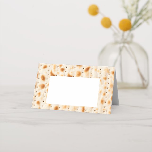 Gefaltete Platzkarte, Faltstil: Horizontal, Papier Platzkarte (Vorderseite)