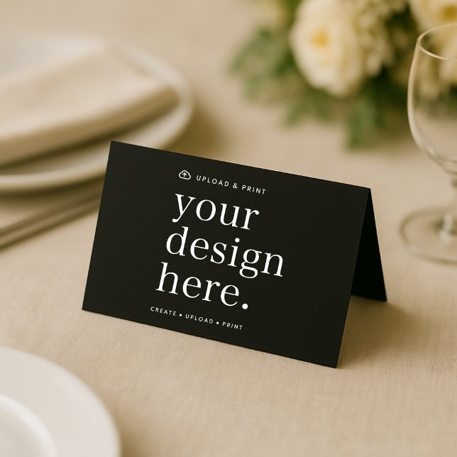 Gefaltete Platzkarte für das Design-Upload (Versatile place cards for business, events, weddings, special occasions & more!)