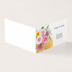 Gefaltete Visitenkarten