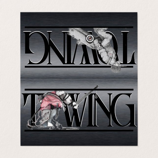 Gefaltete Visitenkarten (Außenseite Aufgefaltet)