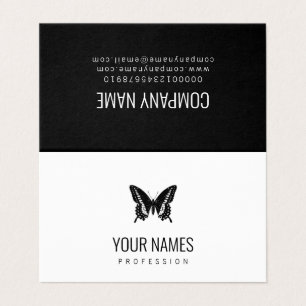 GEFALTETE VISITENKARTEN: SCHMETTERLING VISITENKARTEN