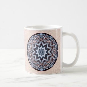 Gefaltete Winkel-Gewohnheits-Mandala • Tasse