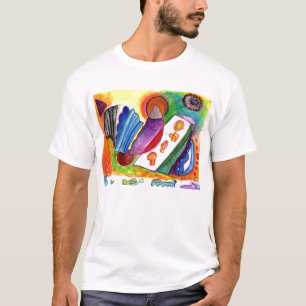 Gefaltetes Abstraktions-Nr. 1-08 T-Shirt