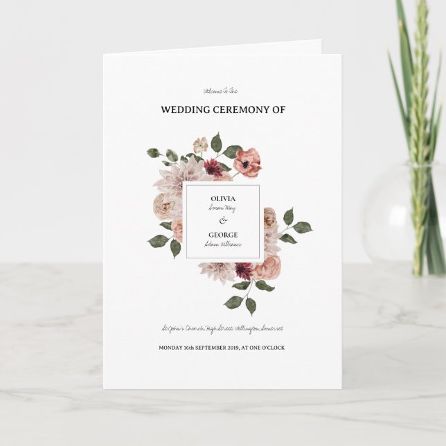 Gefaltetes Programm (Vorderseite)