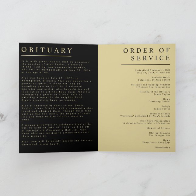 Gefaltetes Programm (Innenseite)