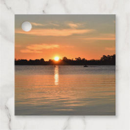 Gefangen in den Sunset Gunst Tags Geschenkanhänger