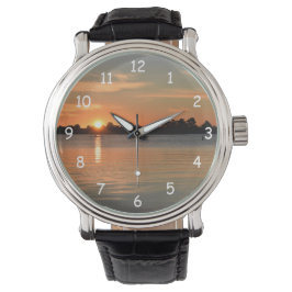 Gefangen in der Sonnenuntergangsschau Armbanduhr