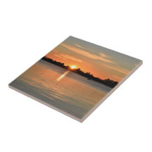 Gefangen in der Sunset Keramik Tile