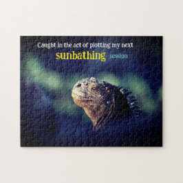 Gefangen in der Tat Marine-Leguana Puzzle