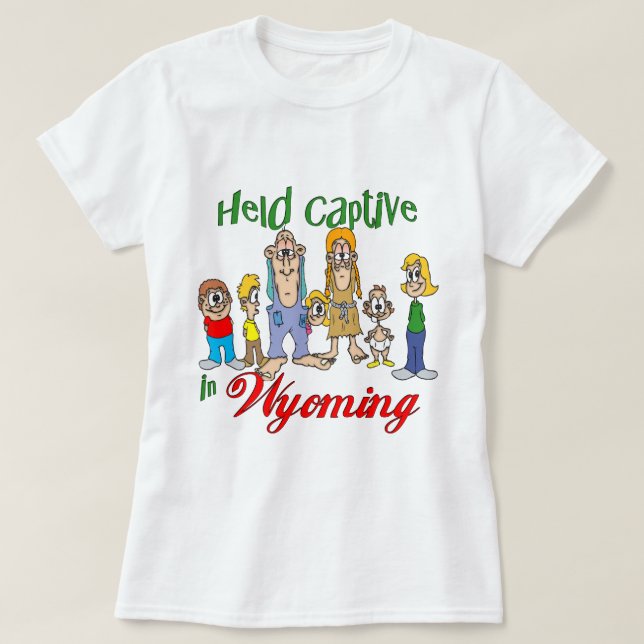 Gefangen in Wyoming T-Shirt (Design vorne)