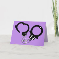 GEFANGENE DER LIEBE HANDCUFFS GREETING CARDS