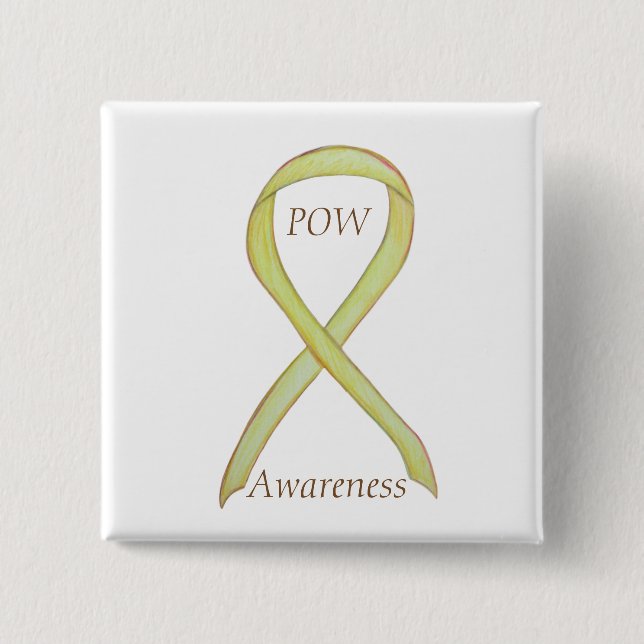 Gefangene des Krieges (POW), das benutzerdefiniert Button (Vorderseite)