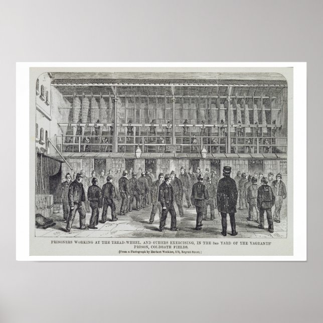 Gefangene, die am Treatrad arbeiten, u. a. Poster (Vorne)