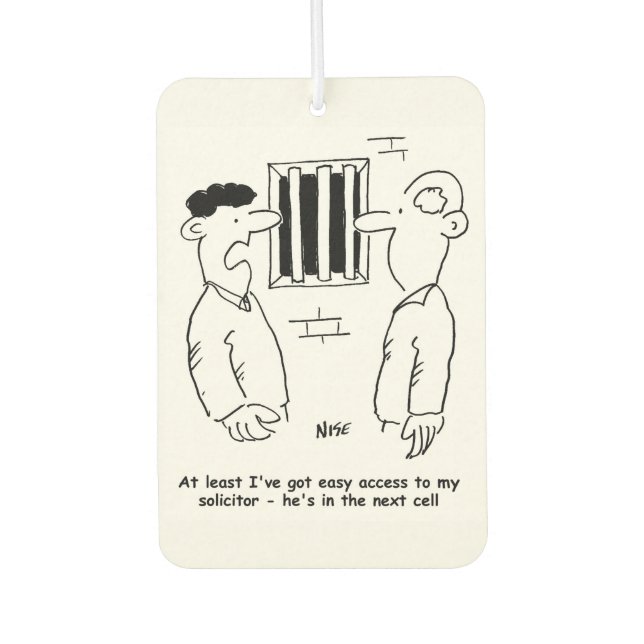 Gefangene haben leichten Zugang zum Anwalt Autolufterfrischer (Vorderseite)