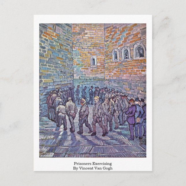Gefangene von Vincent Van Gogh Postkarte (Vorderseite)