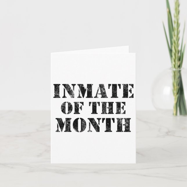 Gefangenengefängnis Orange Gefängnisinsasse Gefang Karte (Vorderseite)