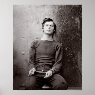 Gefangenenporträt, 1865. Vintage-Foto Poster