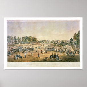 Gefangener Baseball Ziviler Krieg 1863 Poster