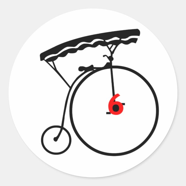 Gefangener der 1960er Jahre - Sechs-Sticker Runder Aufkleber (Vorderseite)