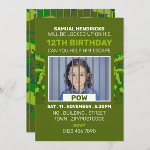 Gefangener des Krieges vermeintliche Escape Room, Einladung