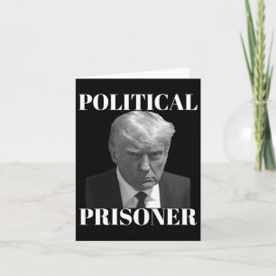 Gefangener Donald J. Trump Black & White Mugsh Karte