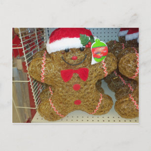 Gefangener Gingerbread Man Postkarte