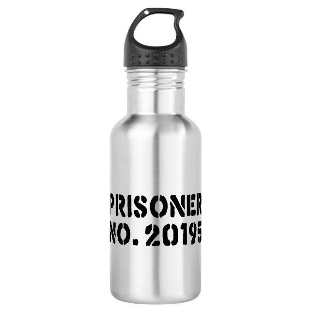 Gefangener Nr. 20195 Edelstahlflasche (Vorderseite)