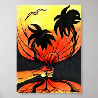 gefangener Sonnenuntergang Poster