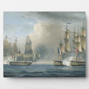 Gefangennahme des Pomone durch HMS Arethusa vor Ku Fotoplatte