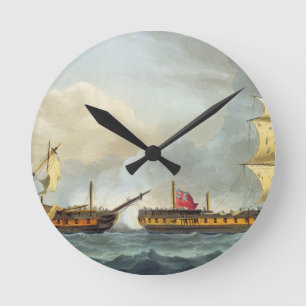 Gefangennahme von La Fique am 5. Januar 1795 'vom Runde Wanduhr