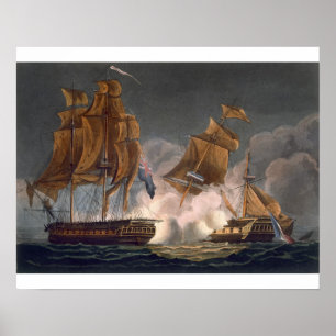 Gefangennahme von La Tribune am 8. Juni 1796 Poster