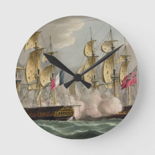 Gefangennahme von L'Immortalite am 20. Oktober Runde Wanduhr
