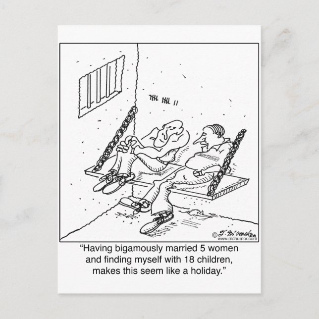 Gefängnis als Feiertag Feiertagspostkarte (Vorderseite)