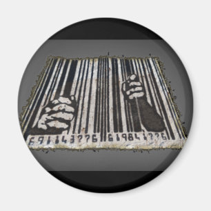 GEFÄNGNIS-GEFÄNGNIS-BAR-CODE MAGNET