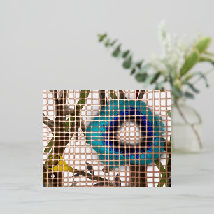 Gefängnis-Gingham-Folie-Einladungskarte Folie Einladungspostkarte