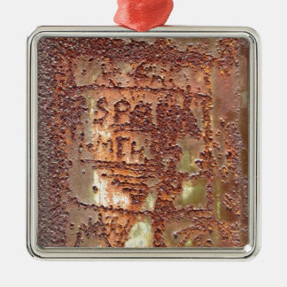 Gefängnis-Graffiti Silbernes Ornament
