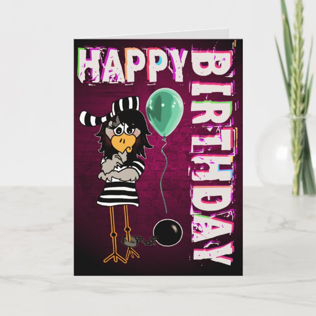 Gefängnis Jailbird Karte (Vorderseite)