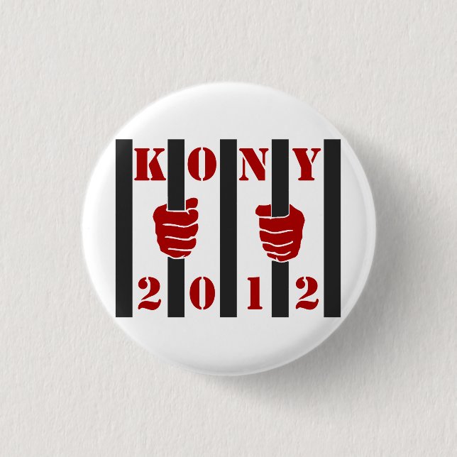 Gefängnis Kony 2012 Endjosephs Kony Button (Vorderseite)