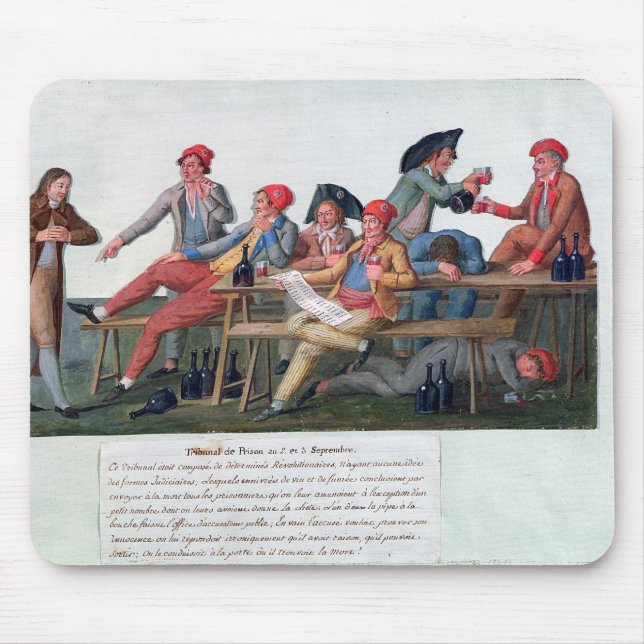 Gefängnis-Tribunal von 2 u. am 3. September 1792 Mousepad (Vorne)