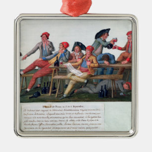 Gefängnis-Tribunal von 2 u. am 3. September 1792 Ornament Aus Metall