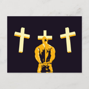 Gefängnis und Religion als Konzept Postkarte