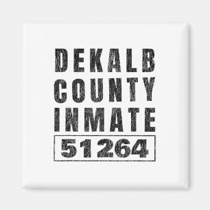 Gefängnisinsasse Halloween Kostüm Dekalb Landkreis Magnet