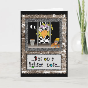 Gefängniskarte: Weibliche Jailbird Karte