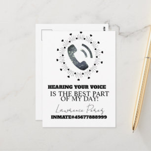 Gefängniskarten Lange-Distanz-Telefonanrufe Postkarte